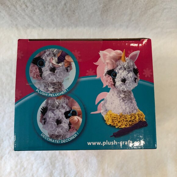 NWT Plush Craft 3D Unicorn, 5" x 4" x 10", Pink/White/Yellow/Grey - Picture 6 of 10